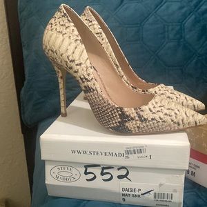 Steve Madden Snake Print Heels